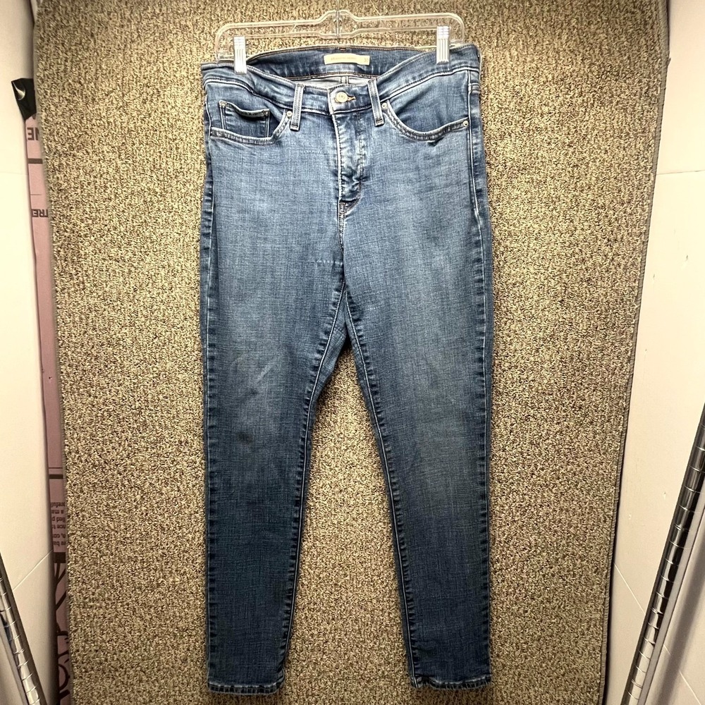 Levi's 311 Shaping Skinny Jeans Womens 30 Blue Denim Stretch Dark Wash Mid Rise